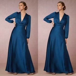 BHLDN Jill Stuart Blue Henrietta Dress SZ 0